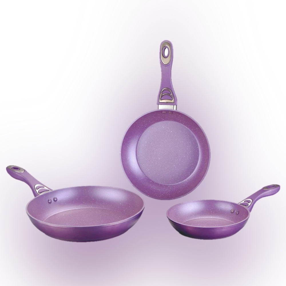 3 Frying Pan Combo with Marble coating